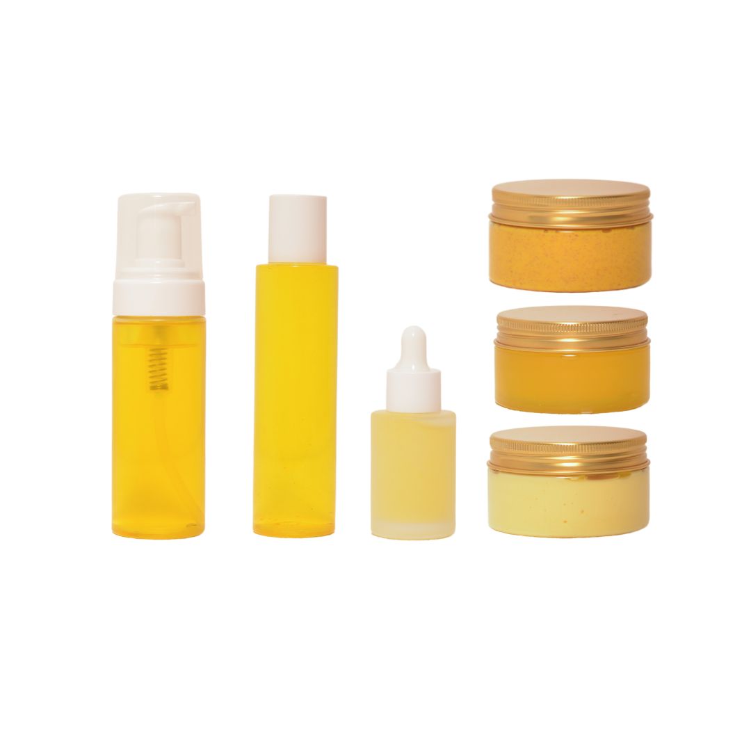 Skincare brightening range enriched with turmeric, beta carotene & carrot - sample kit