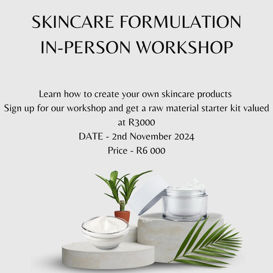 Skincare formulating workshop - 2nd November 2024